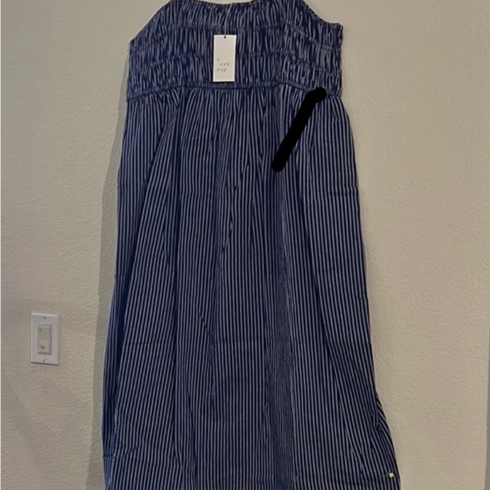 a new day Striped Navy and White Maxi Dress